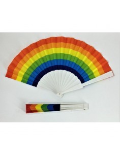 Abanico Plástico Bandera LGBT+